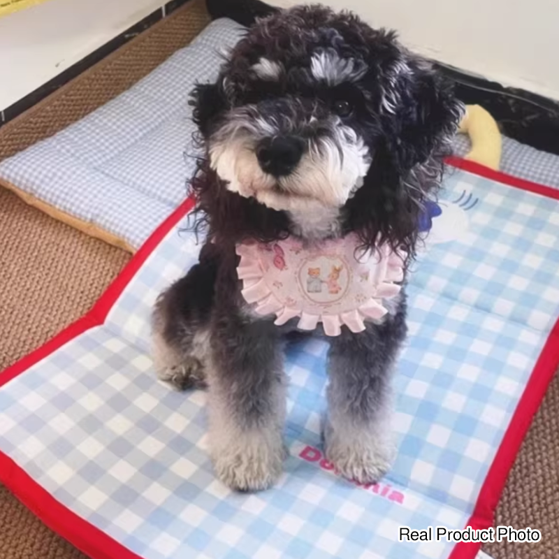 Contemporary Creative Waterproof Tech Fabric PP Cotton Rectangular Cartoon Foldable Dog Bed For Living Room & Bedroom