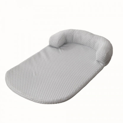 Modern Minimalist Cooling Ice Silk Sponge PP Cotton Oval Dog Bed For Living Room & Bedroom