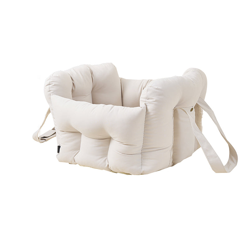 Modern Minimalist Cool Silk Cotton PP Cotton Rectangular Portable Car Dog Bed For Outdoor & Home