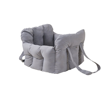 Modern Minimalist Cool Silk Cotton PP Cotton Rectangular Portable Car Dog Bed For Outdoor & Home