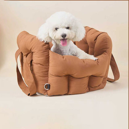 Modern Minimalist Cool Silk Cotton PP Cotton Rectangular Portable Car Dog Bed For Outdoor & Home