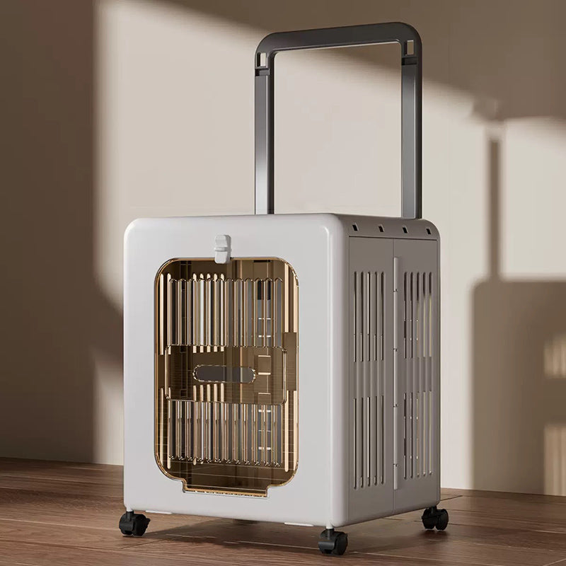 Modern Minimalist ABS PP Rectangular Movable Foldable Cat Travel Carrier Cat Bed For Outdoor