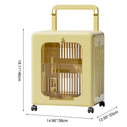 Modern Minimalist ABS PP Rectangular Movable Foldable Cat Travel Carrier Cat Bed For Outdoor