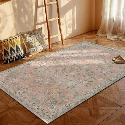 Contemporary Creative Rectangular Polyester Velvet Non-Woven Fabric Non-Slip Printed Rug for Living Room