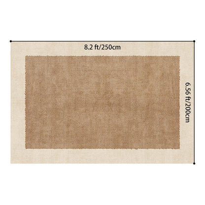 Traditional Vintage Rectangular Polyester Fiber Cotton Non-Slip Printed Rug For Living Room