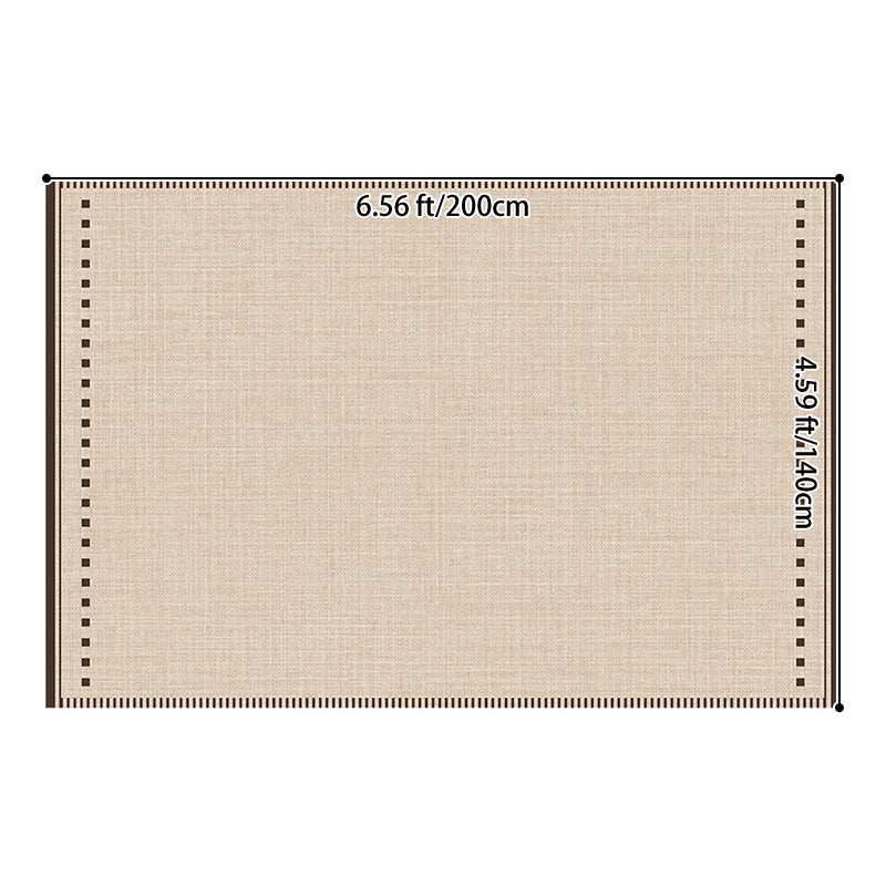 Contemporary Scandinavian Rectangular Faux Cashmere Cotton Non-Slip Printed Rug For Living Room