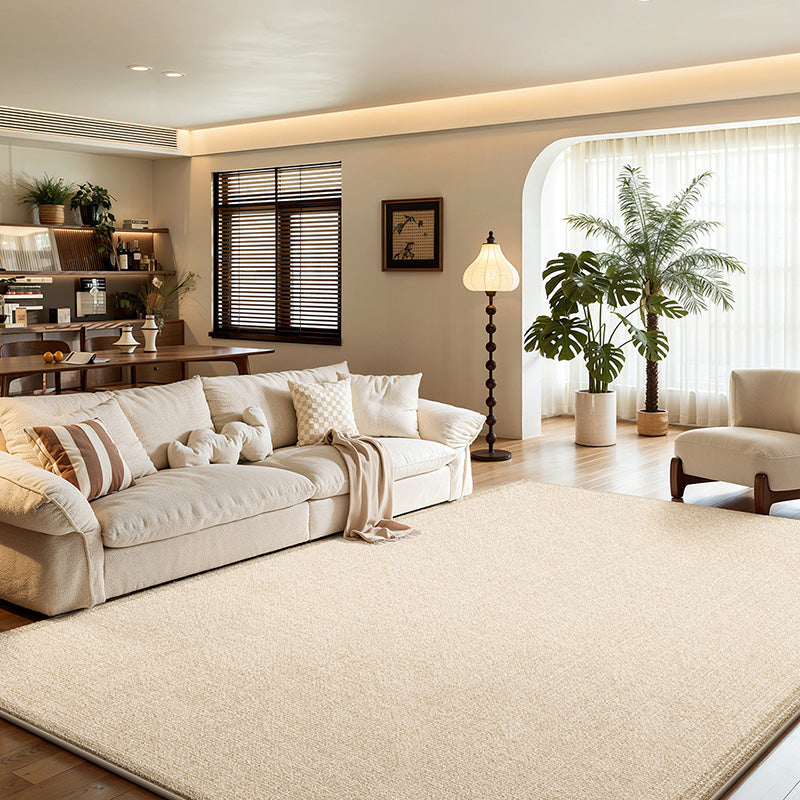 Contemporary Scandinavian Rectangular Faux Cashmere Cotton Non-Slip Printed Rug For Living Room