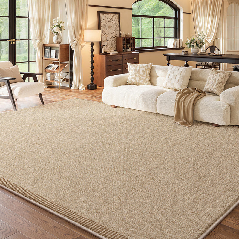 Contemporary Scandinavian Rectangular Faux Cashmere Cotton Non-Slip Printed Rug For Living Room