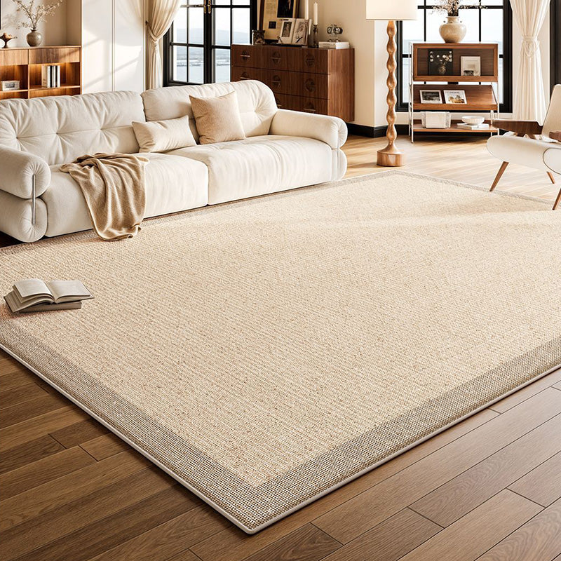 Contemporary Scandinavian Rectangular Faux Cashmere Cotton Non-Slip Printed Rug For Living Room