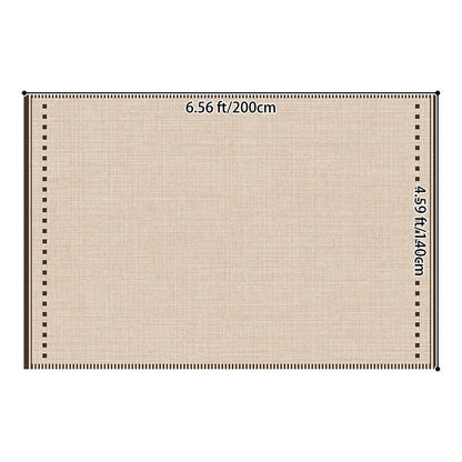 Contemporary Scandinavian Rectangular Faux Cashmere Cotton Non-Slip Printed Rug For Living Room