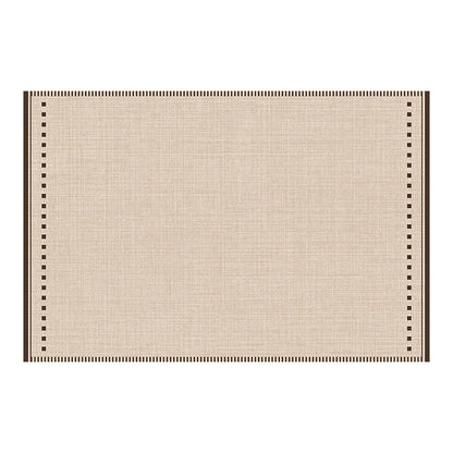 Contemporary Scandinavian Rectangular Faux Cashmere Cotton Non-Slip Printed Rug For Living Room