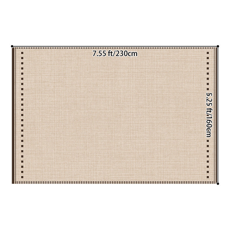 Contemporary Scandinavian Rectangular Faux Cashmere Cotton Non-Slip Printed Rug For Living Room