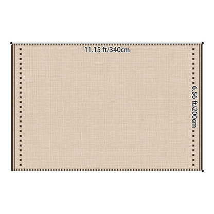 Contemporary Scandinavian Rectangular Faux Cashmere Cotton Non-Slip Printed Rug For Living Room