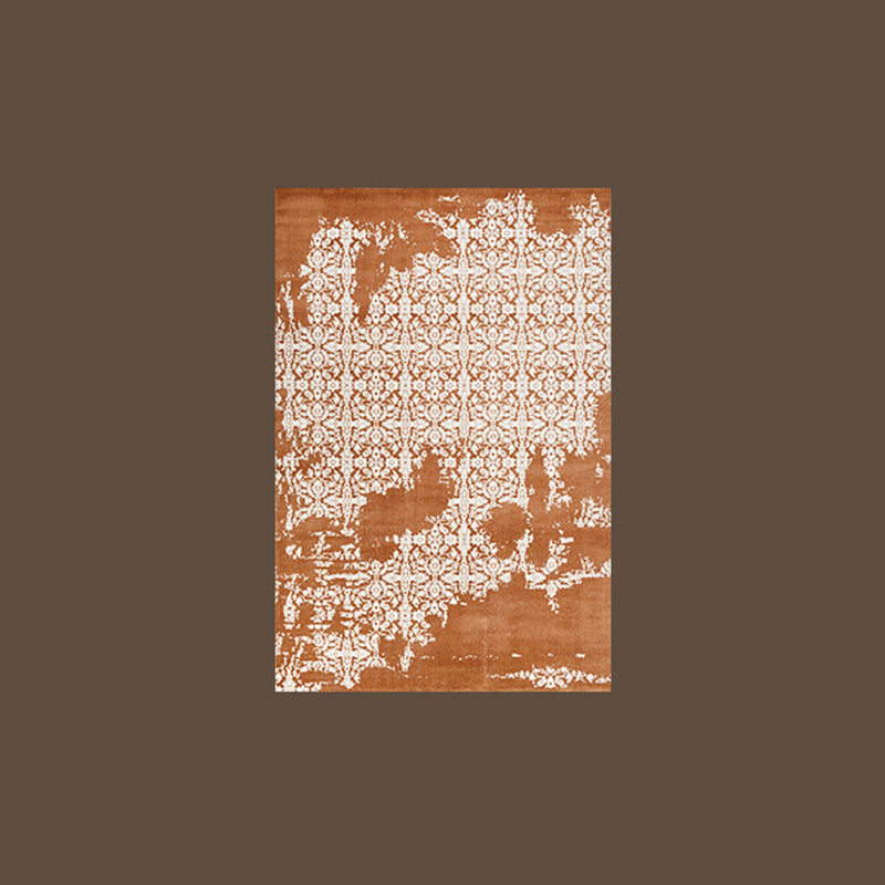 Traditional Vintage Rectangular Polypropylene Polyester Jute High-Low Texture Non-Slip Rug For Living Room