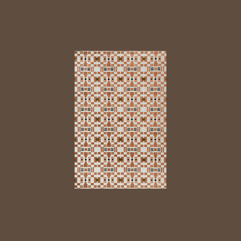 Traditional Vintage Rectangular Polypropylene Polyester Jute High-Low Texture Non-Slip Rug For Living Room
