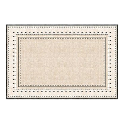 Contemporary Scandinavian Rectangular Faux Cashmere Cotton Non-Slip Printed Rug For Living Room