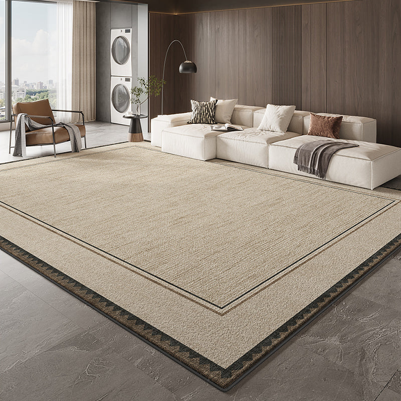 Contemporary Scandinavian Rectangular Faux Cashmere Cotton Non-Slip Printed Rug For Living Room