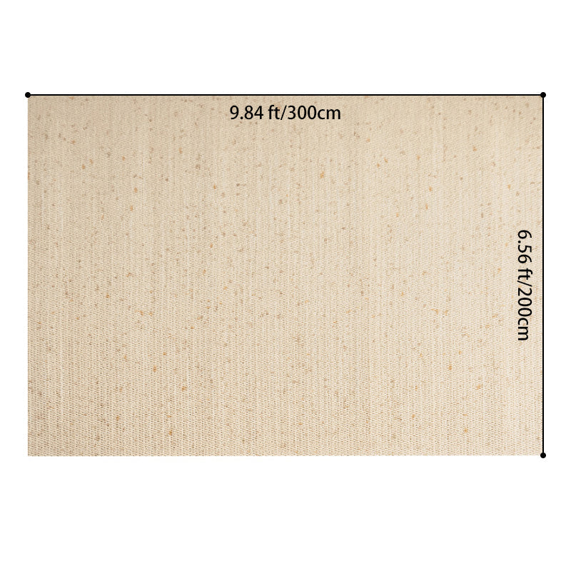 Contemporary Scandinavian Rectangular Wool Nylon Blend Cotton Non-Slip Textured Weave Rug For Living Room