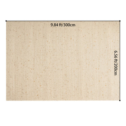 Contemporary Scandinavian Rectangular Wool Nylon Blend Cotton Non-Slip Textured Weave Rug For Living Room
