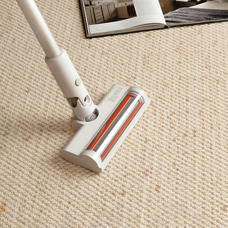 Contemporary Scandinavian Rectangular Wool Nylon Blend Cotton Non-Slip Textured Weave Rug For Living Room