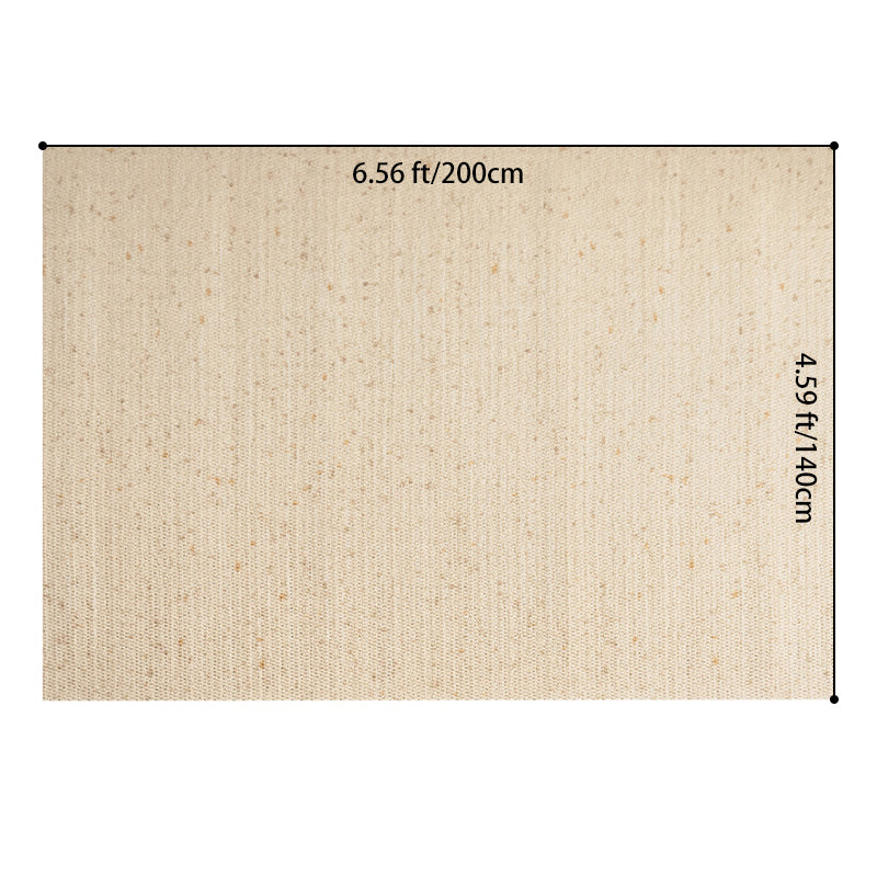 Contemporary Scandinavian Rectangular Wool Nylon Blend Cotton Non-Slip Textured Weave Rug For Living Room