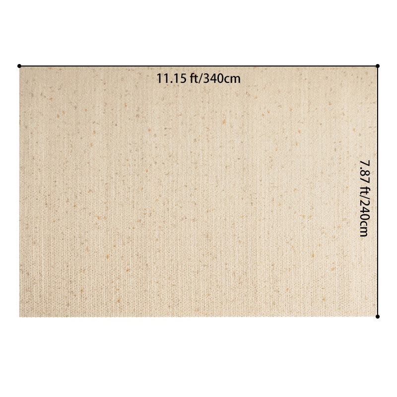 Contemporary Scandinavian Rectangular Wool Nylon Blend Cotton Non-Slip Textured Weave Rug For Living Room