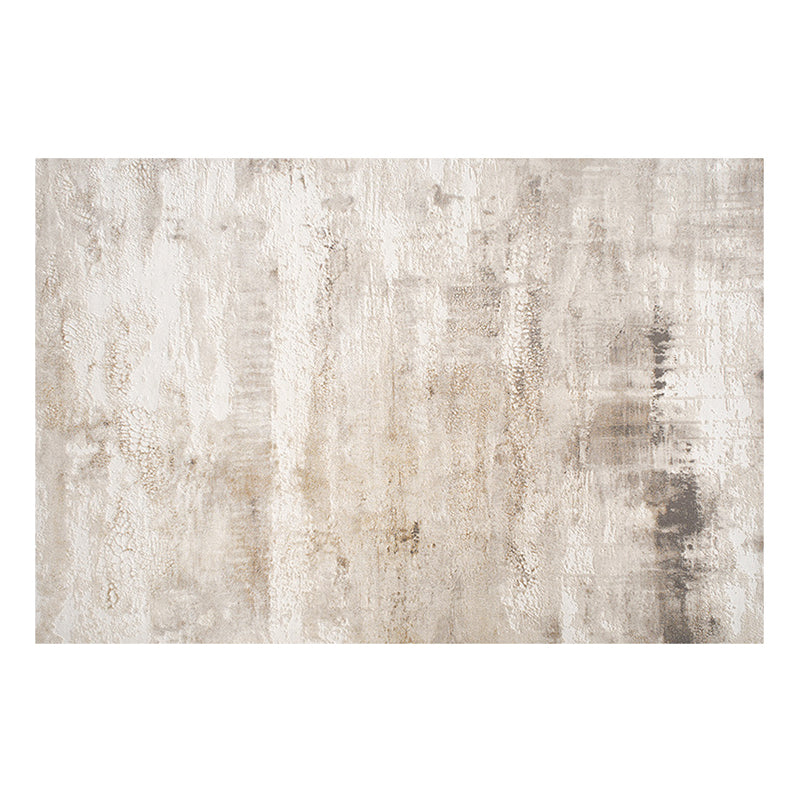 Traditional Japanese Rectangular Polyester-Polypropylene Blend Jute Non-Slip High-Low Textured Rug For Living Room