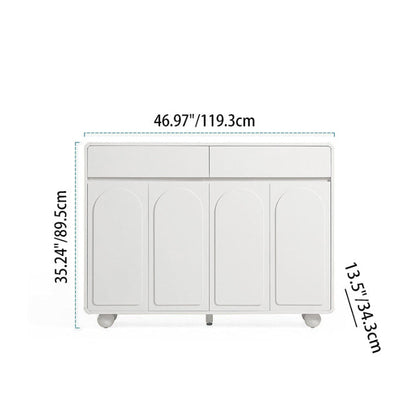Contemporary Creative Eco-Friendly Engineered Wood MDF Metal Rectangular Shoe Storage Cabinet With 4-Tier Organizer For Entryway