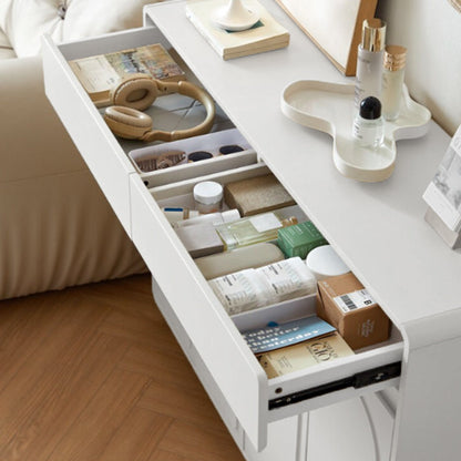 Contemporary Creative Eco-Friendly Engineered Wood MDF Metal Rectangular Shoe Storage Cabinet With 4-Tier Organizer For Entryway