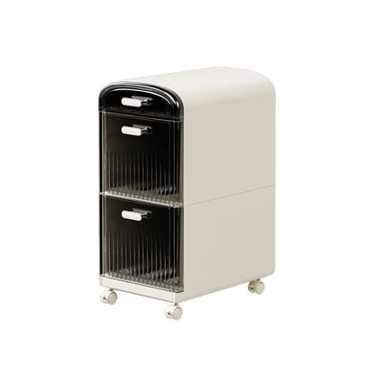 Modern Minimalist PP ABS Rectangular Storage Cabinet 3/4/5-Drawer For Living Room