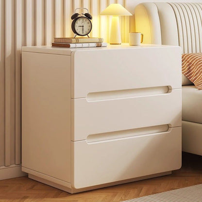 Modern Minimalist Rectangular Eco-Friendly Engineered Wood Nightstand 2/3-Drawer For Bedroom