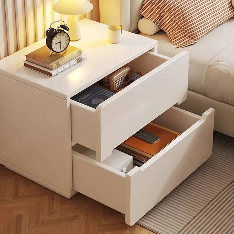 Modern Minimalist Rectangular Eco-Friendly Engineered Wood Nightstand 2/3-Drawer For Bedroom