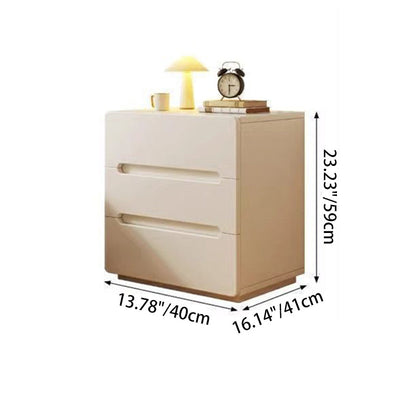 Modern Minimalist Rectangular Eco-Friendly Engineered Wood Nightstand 2/3-Drawer For Bedroom