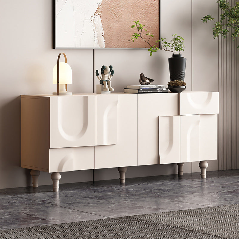 Modern Minimalist Rectangular Medium Density Fiberboard Shoe Storage 2-Cabinet For Entryways