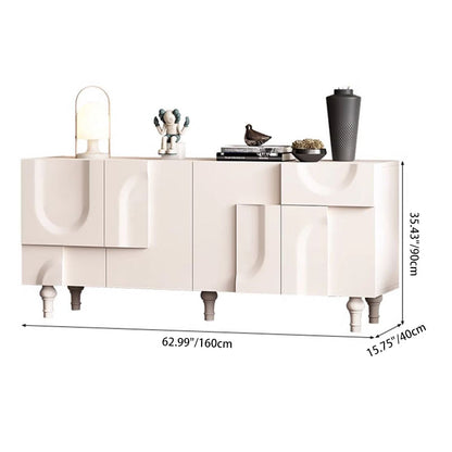 Modern Minimalist Rectangular Medium Density Fiberboard Shoe Storage 2-Cabinet For Entryways