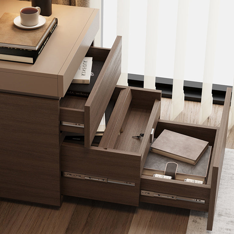 Modern Minimalist Rectangular Medium Density Fiberboard Nightstand 4-Drawer For Bedroom