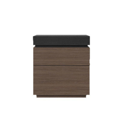 Modern Minimalist Rectangular Medium Density Fiberboard Nightstand 4-Drawer For Bedroom