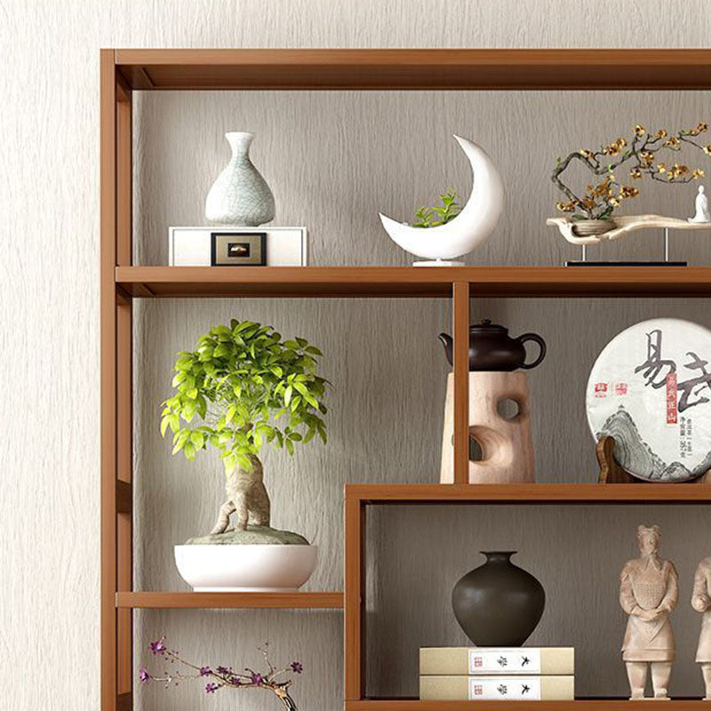 Traditional Chinese Rectangular Bamboo Medium Density Fiberboard Storage Cabinet 1-Cabinet For Living Room