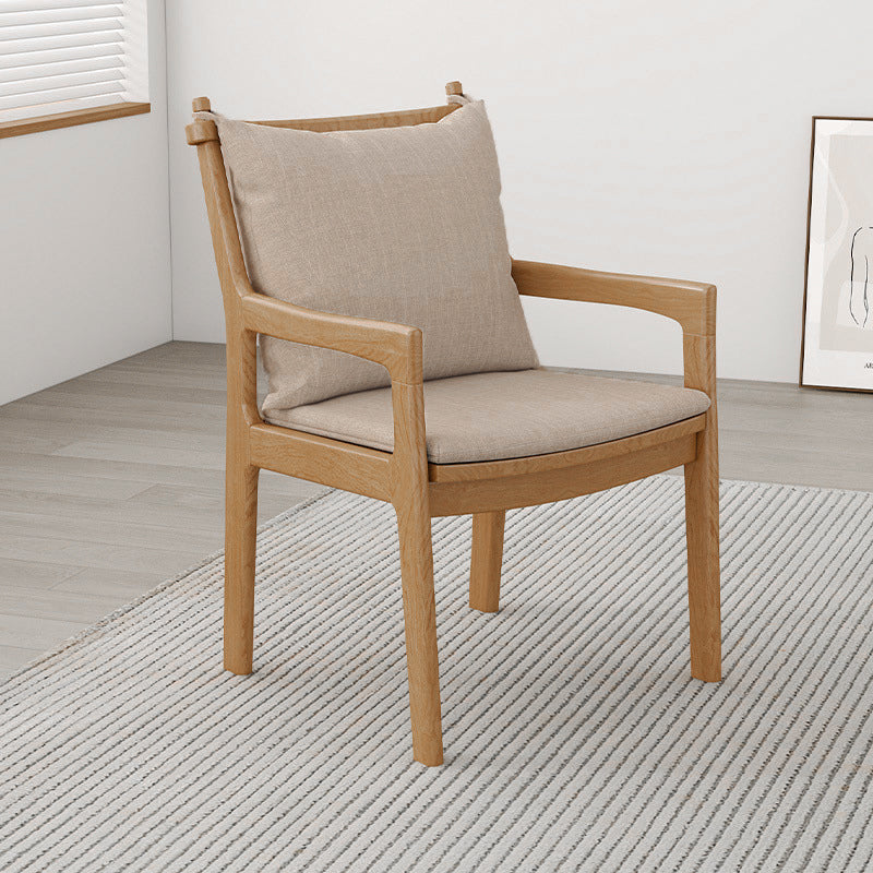 Contemporary Nordic North American Ash Wood Dining Table Set - Rectangular Dining Table Set With Cushioned Chairs For Dining Room & Kitchen
