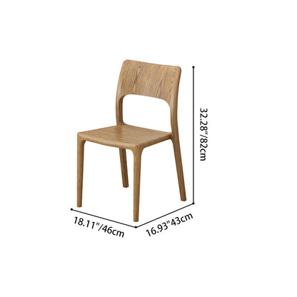 Traditional Chinese North American Ash Wood Dining Table Set - Round Dining Table Hollow Design Back Chairs For Dining Room & Kitchen