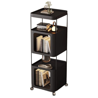 Modern Minimalist Rectangular Iron Storage Shelf 3-Tier For Living Room