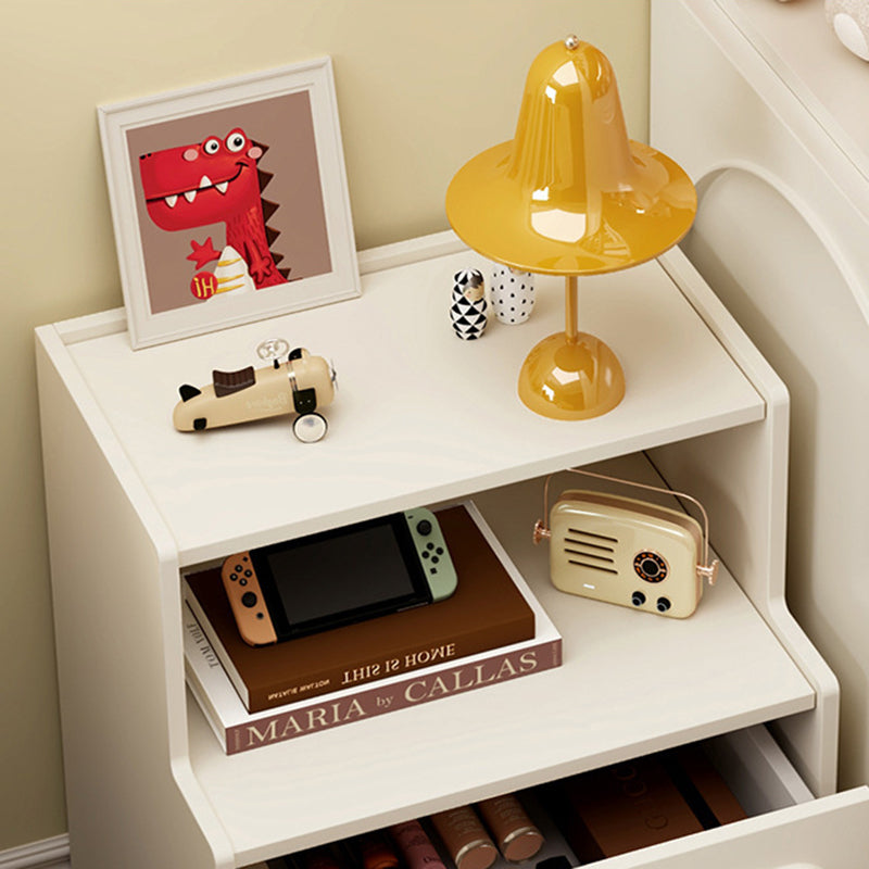 Contemporary Creative Rectangular Particleboard Nightstand 2/3 - Drawer For Bedroom