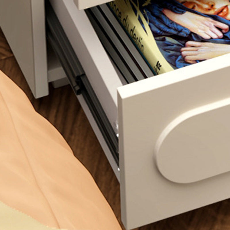 Contemporary Creative Rectangular Particleboard Nightstand 2/3 - Drawer For Bedroom