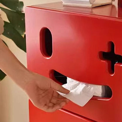 Contemporary Creative Robot-Shaped Medium Density Fiberboard Storage Cabinet 2-Cabinet For Living Room