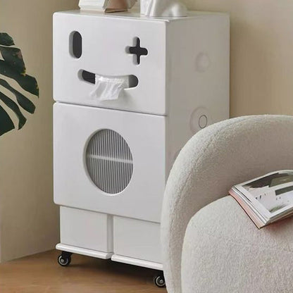 Contemporary Creative Robot-Shaped Medium Density Fiberboard Storage Cabinet 2-Cabinet For Living Room