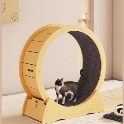 Contemporary Creative Circular Eco-Friendly High-Fiber Board Fabric Cat Tree For Living Room
