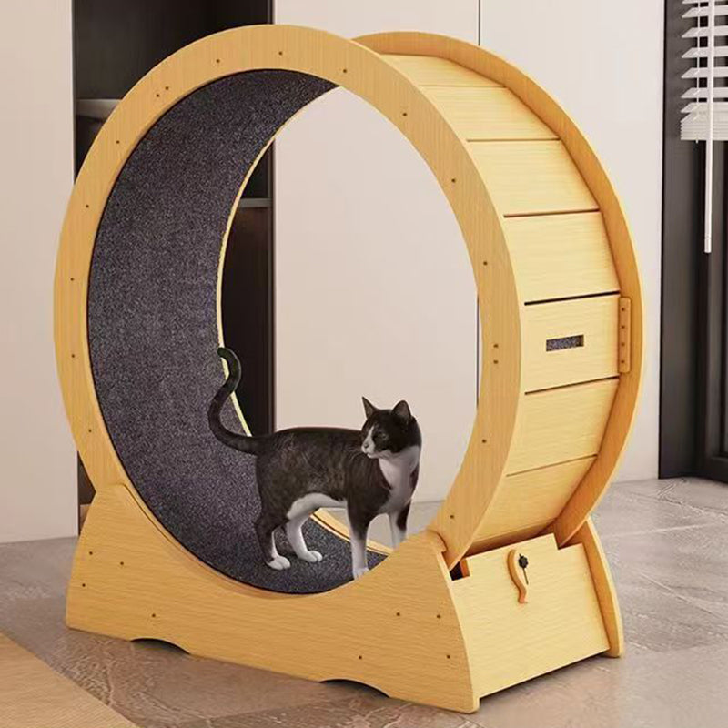 Contemporary Creative Circular Eco-Friendly High-Fiber Board Fabric Cat Tree For Living Room