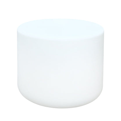 Modern Minimalist Cylindrical PE Outdoor Waterproof Remote-Controlled Illuminated LED Coffee Table 1-Tier For Outdoor Patio