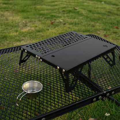 Modern Minimalist Rectangular Aluminum Alloy Outdoor Folding Camping Coffee Table 1-Tier For Garden