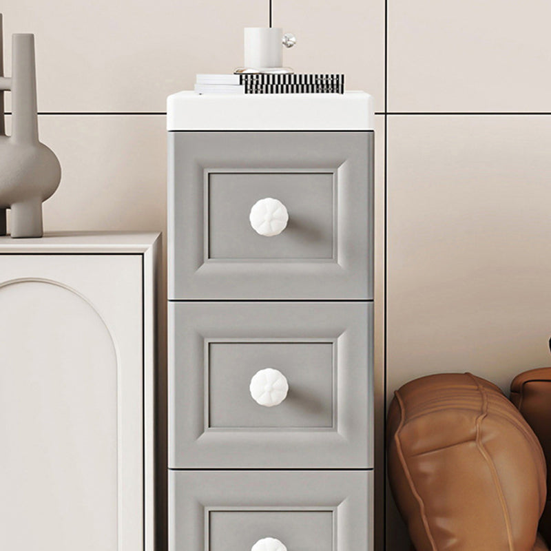 Modern Minimalist Rectangular PP Storage Cabinet 5-Drawer For Living Room